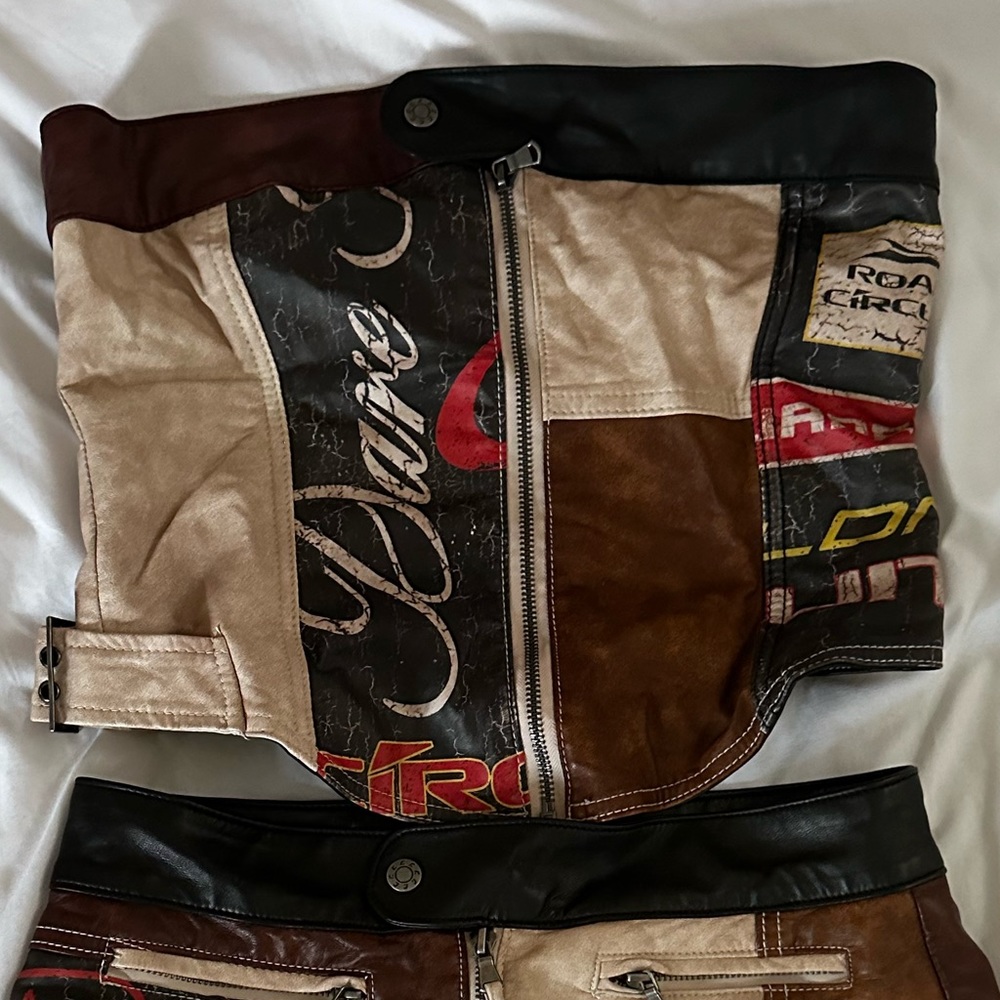 Jaded London Daytona vegan leather corset top